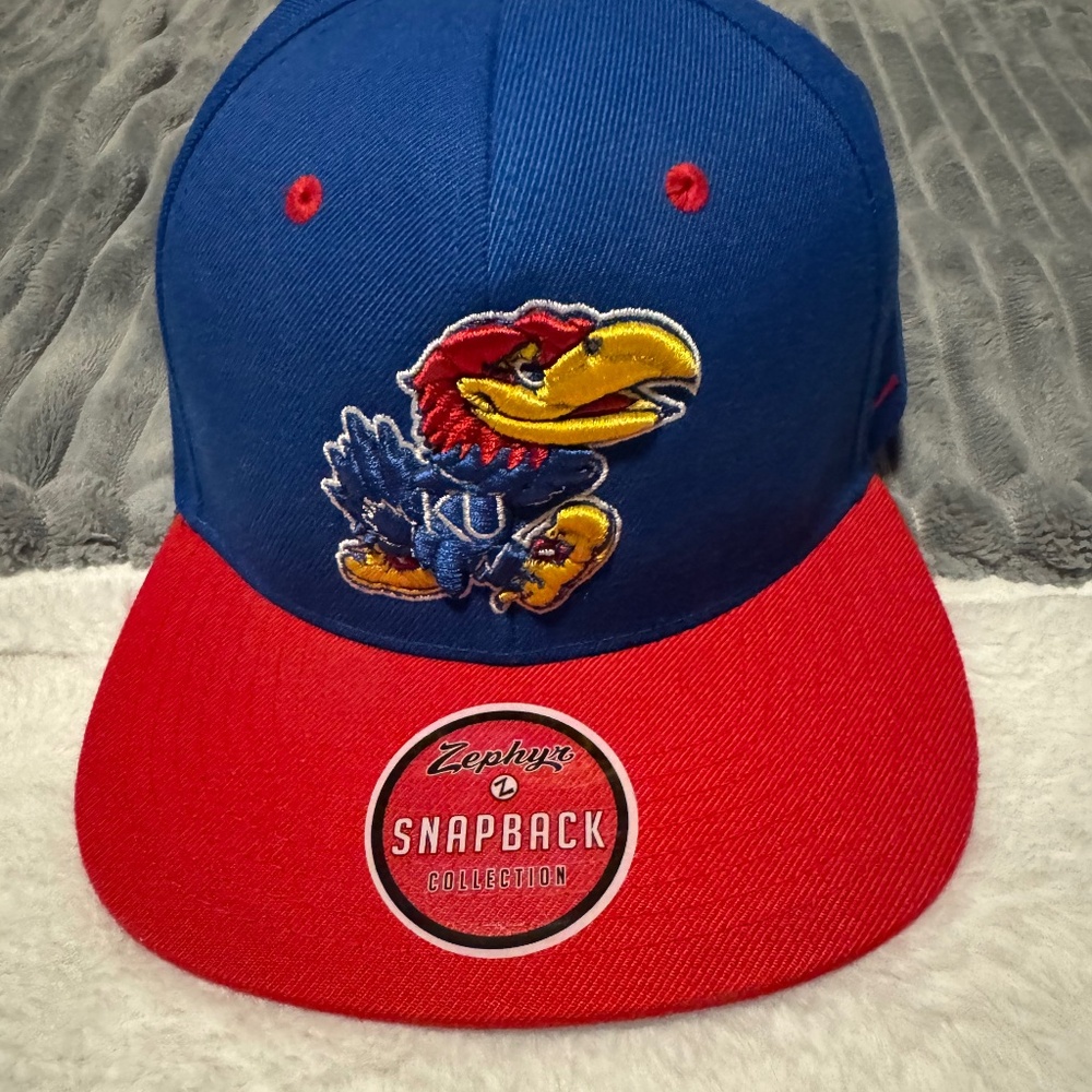 Kansas Jayhawks flat bill hat